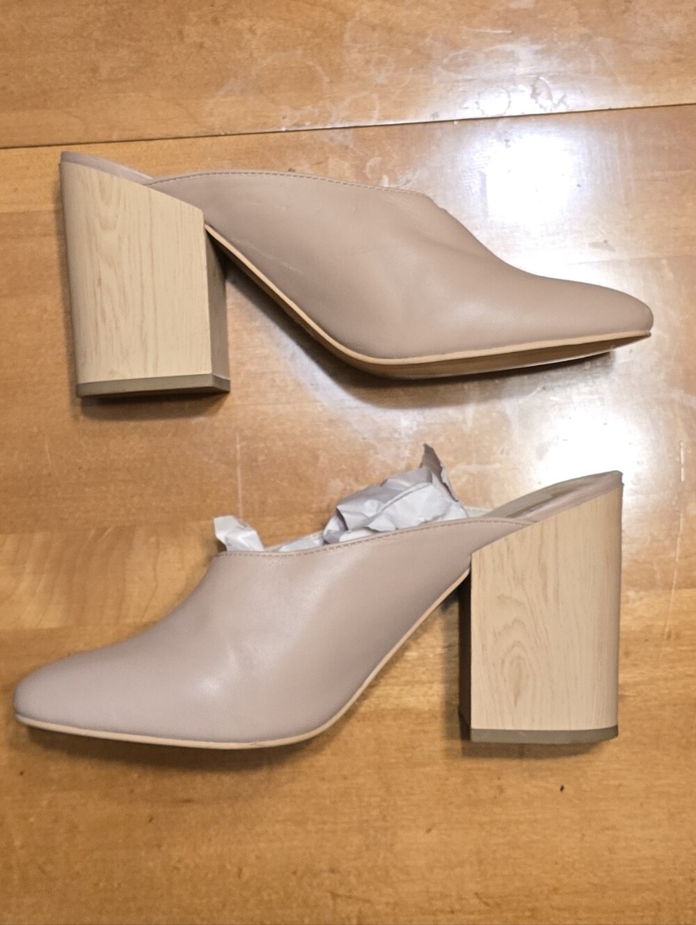 Dolce Vita Blush Leather Slip-On Mules - Picture 4 of 9